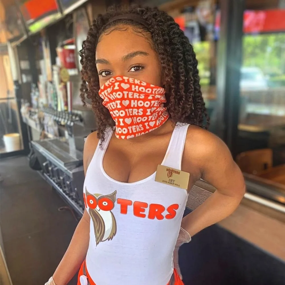 10pc Hooters Neck Gaiter Face Mask